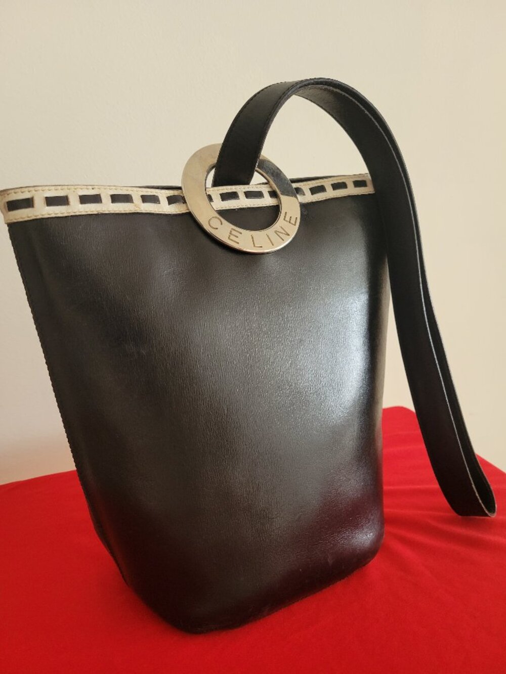 Celine One Shoulder Bag Gold Hardware Unisex